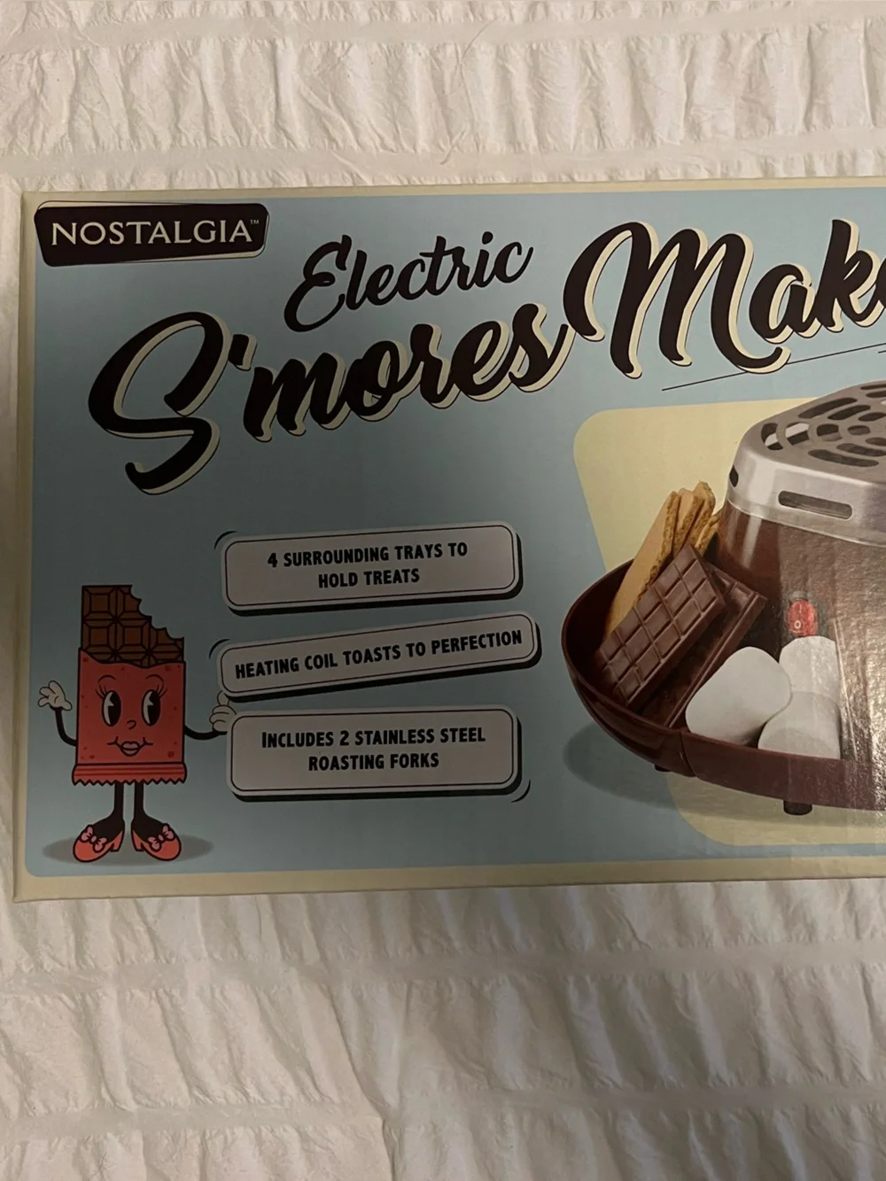 Nostalgia Light Blue Electric S'mores Maker